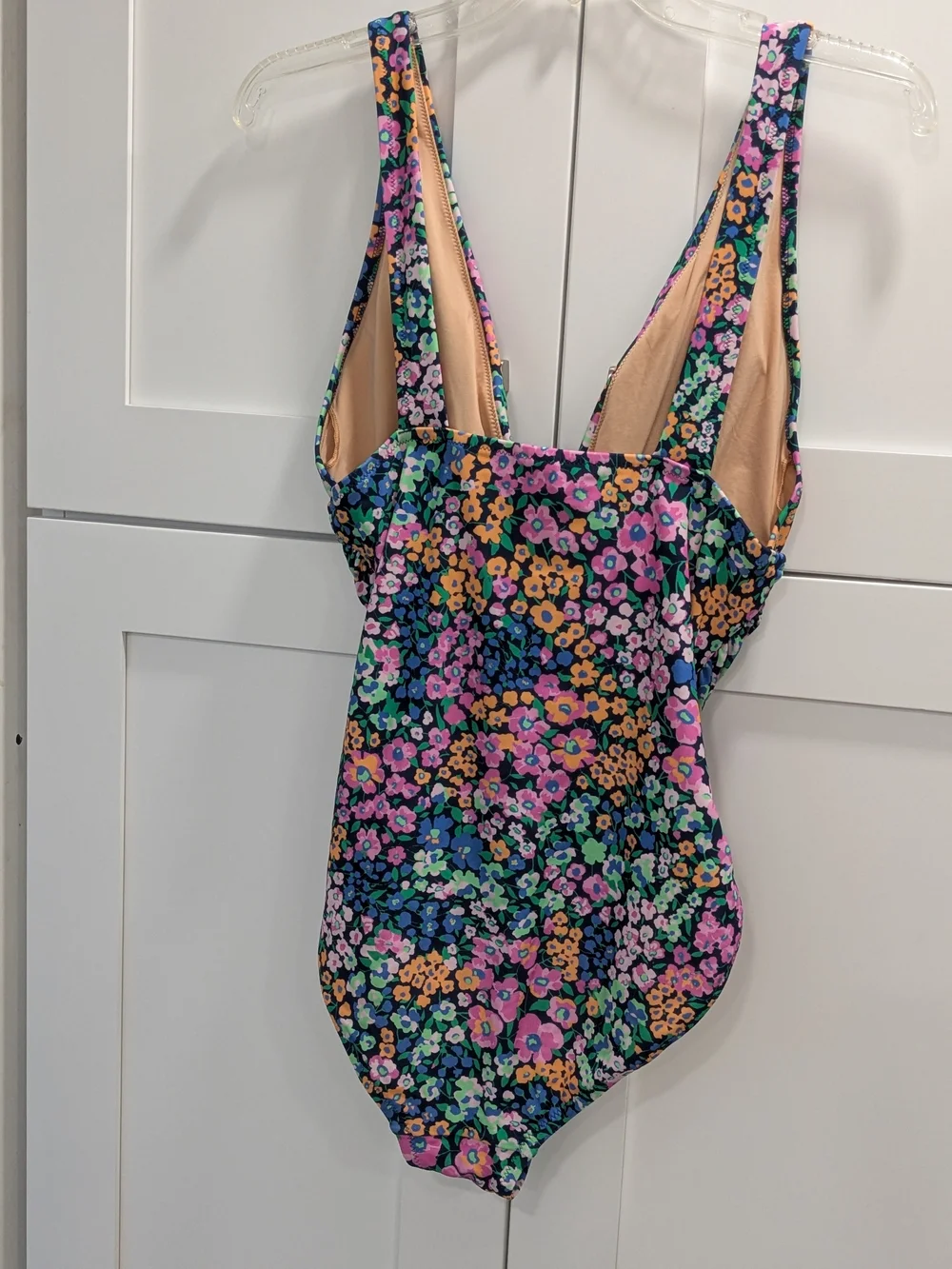 J. Crew Floral One-Piece Swimsuit - Blue, Pink, Green, Yellow